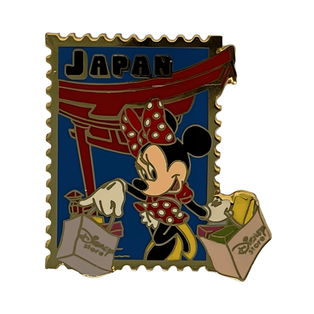 Japan - Minnie with Disney Store bag Disney pin