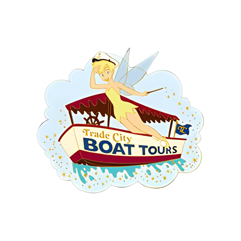 Tinkerbell boat tours Disney pin