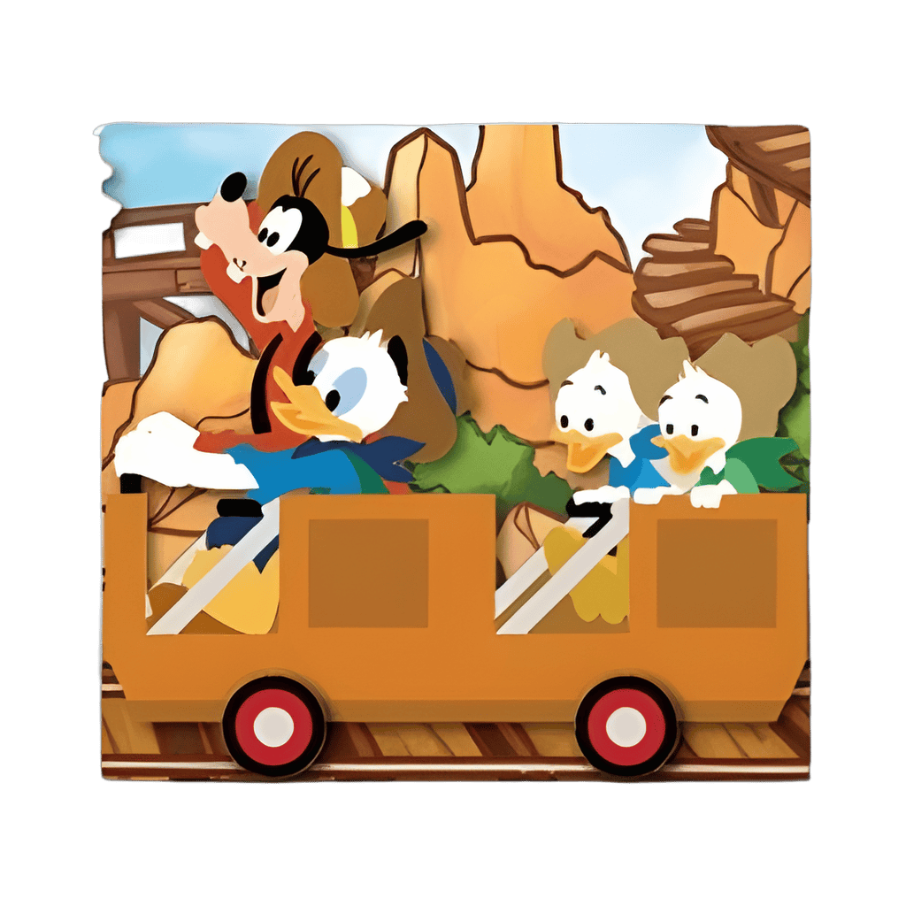 Train Car with Donald, Goofy, Dewey and Louie Disney pin