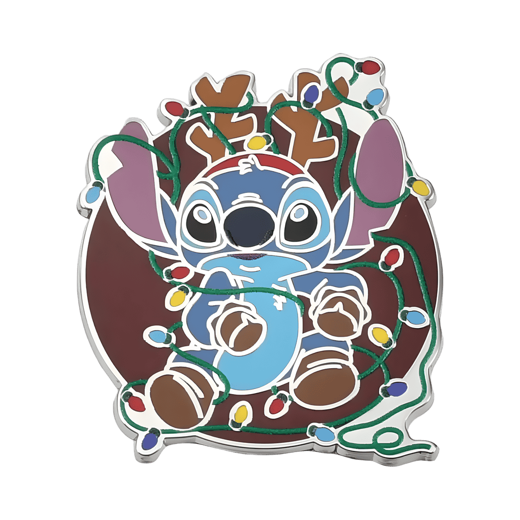 Reindeer Stitch with lights Disney pin
