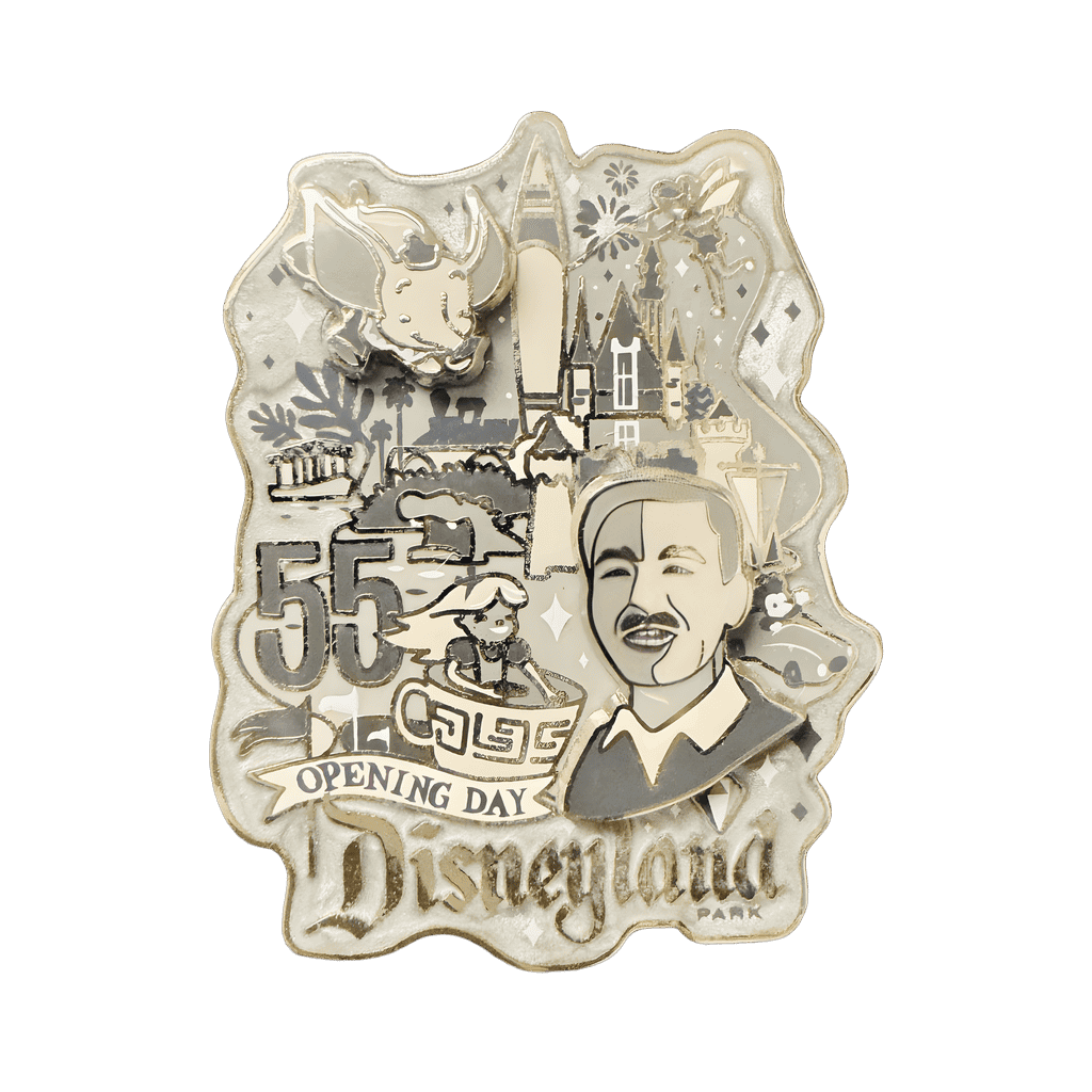 Walt with Castle Opening Day Disney pin