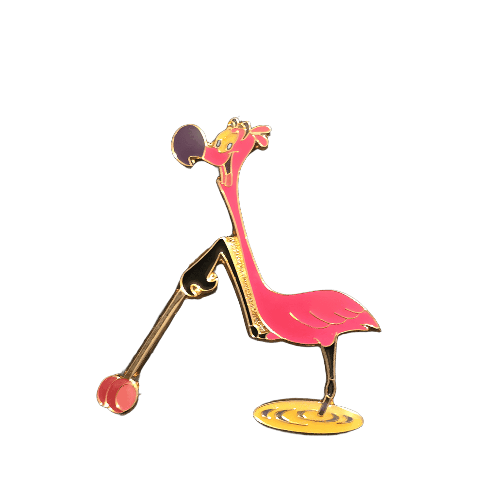 Disney Gallery Fantasia 2000 Framed Set - Flamingo with Yoyo Disney pin