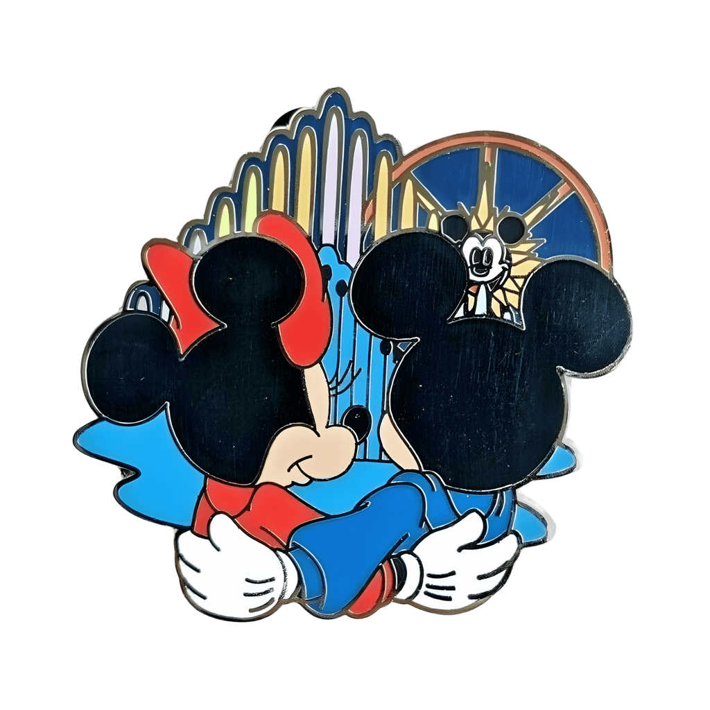Mickey and Minnie Watching World of Color Disney pin