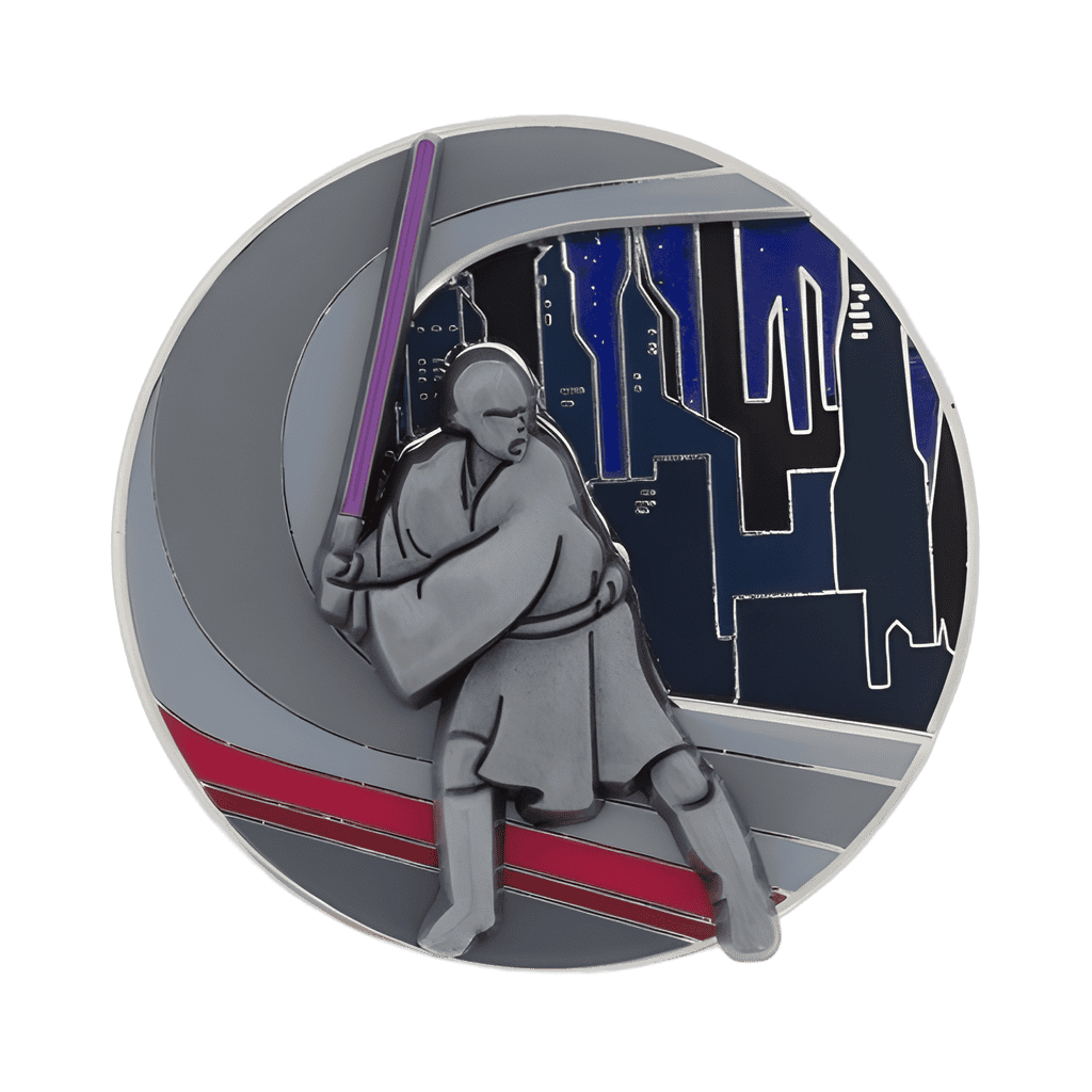 Coruscant with Mace Windu Disney pin
