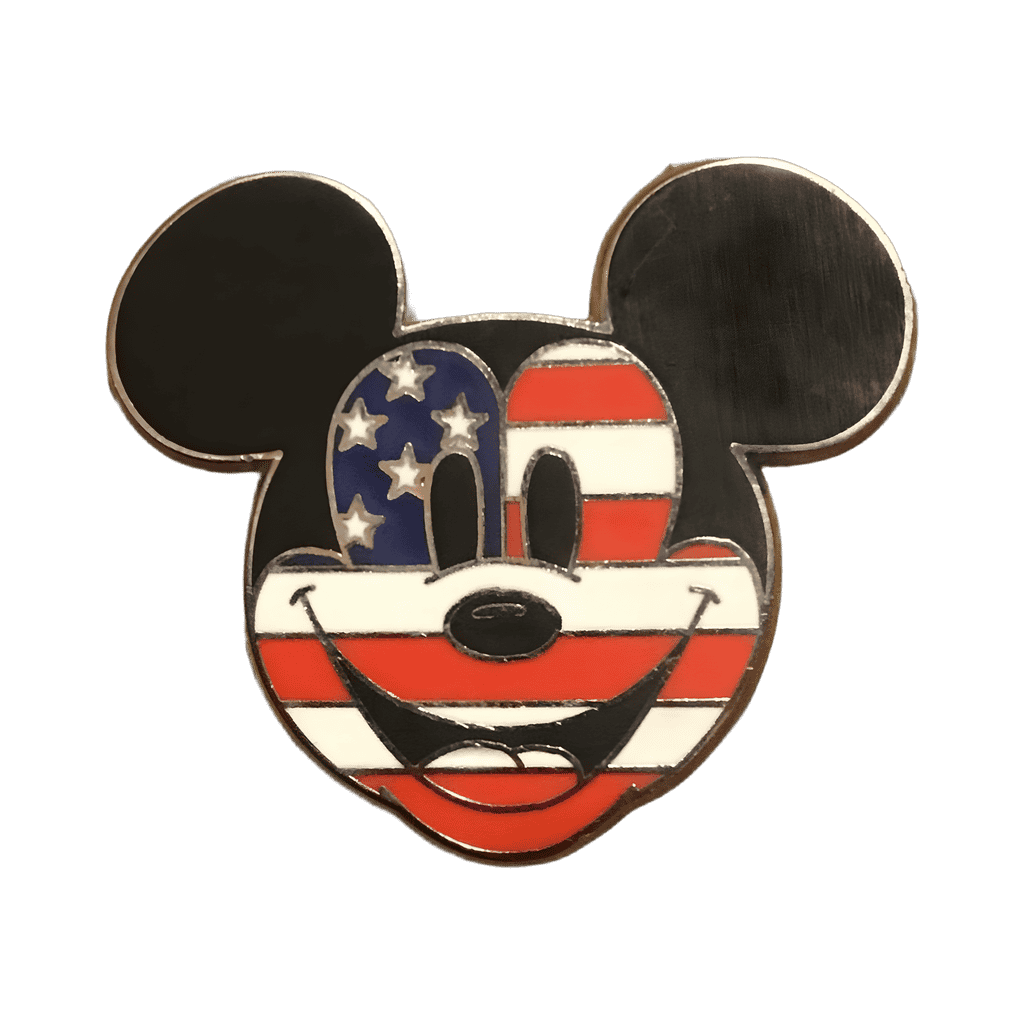 USA Mickey Head Disney pin