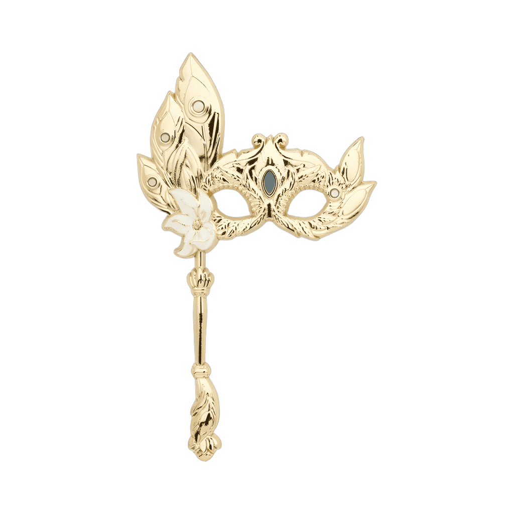 Jasmine's Jeweled Peacock Feather Mask Disney pin