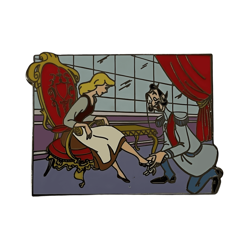 Cinderella Trying on Glass Slipper Disney pin