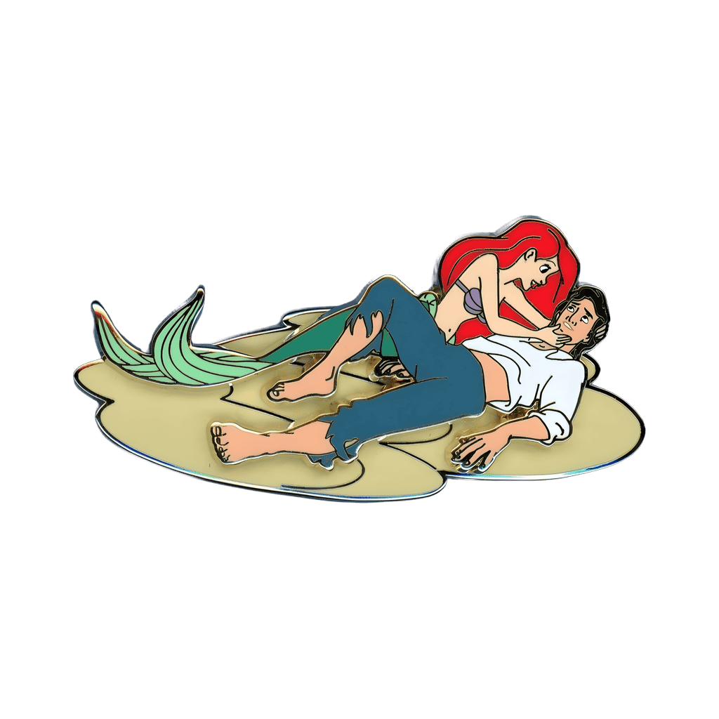 Ariel and Eric in Sand Disney pin