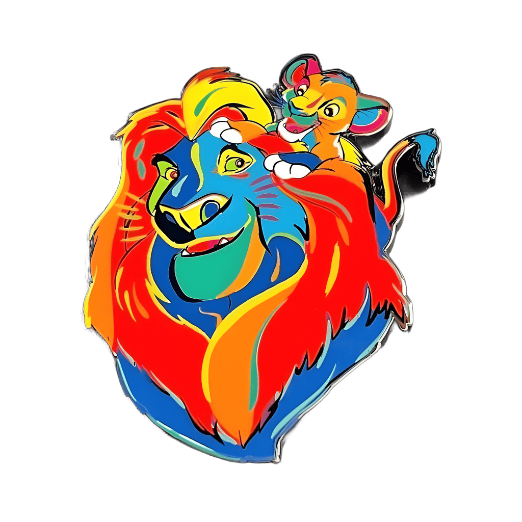 Mufasa and Simba Disney pin