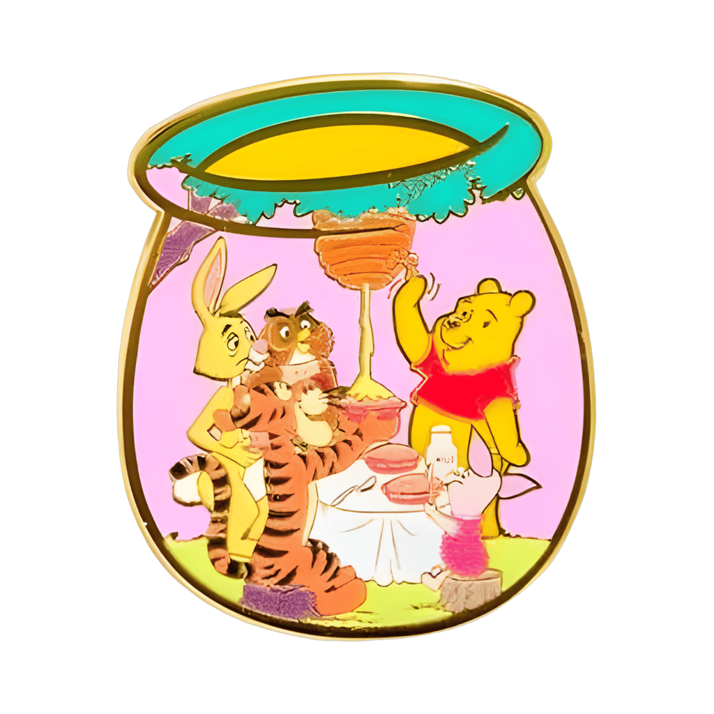Owl, Rabbit, Tigger, Piglet and Pooh Eating Pie with Honey Disney pin