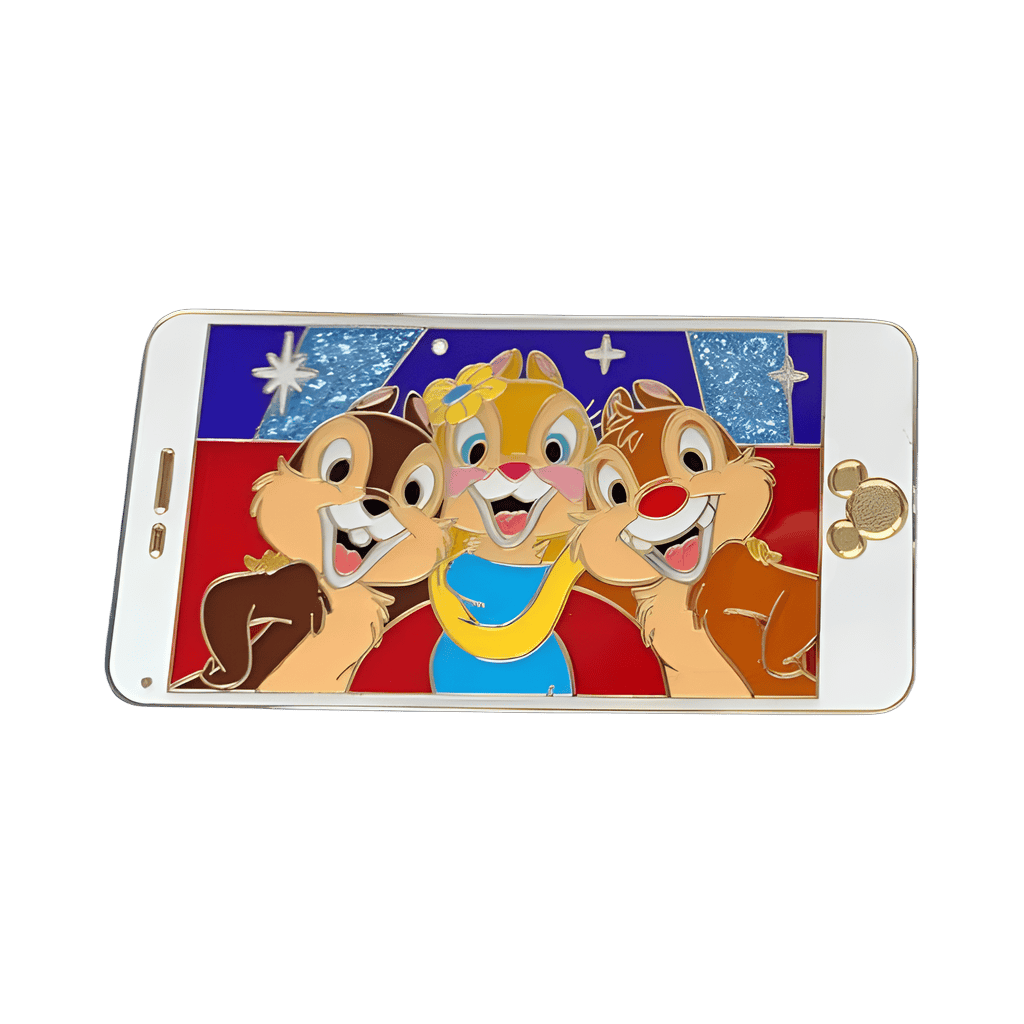 Chip, Dale & Clarice Cell Phone Disney pin