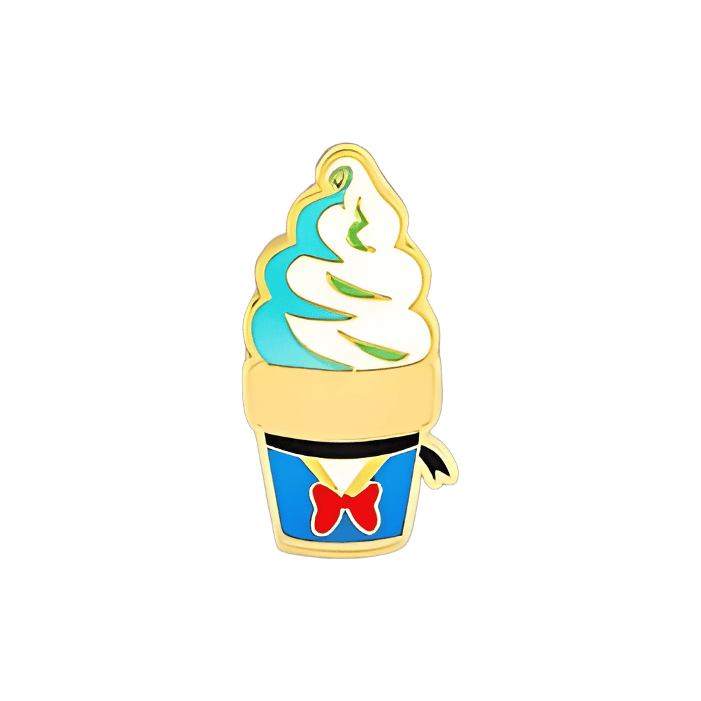 Donald Soft Serve Ice Cream Cone Disney pin