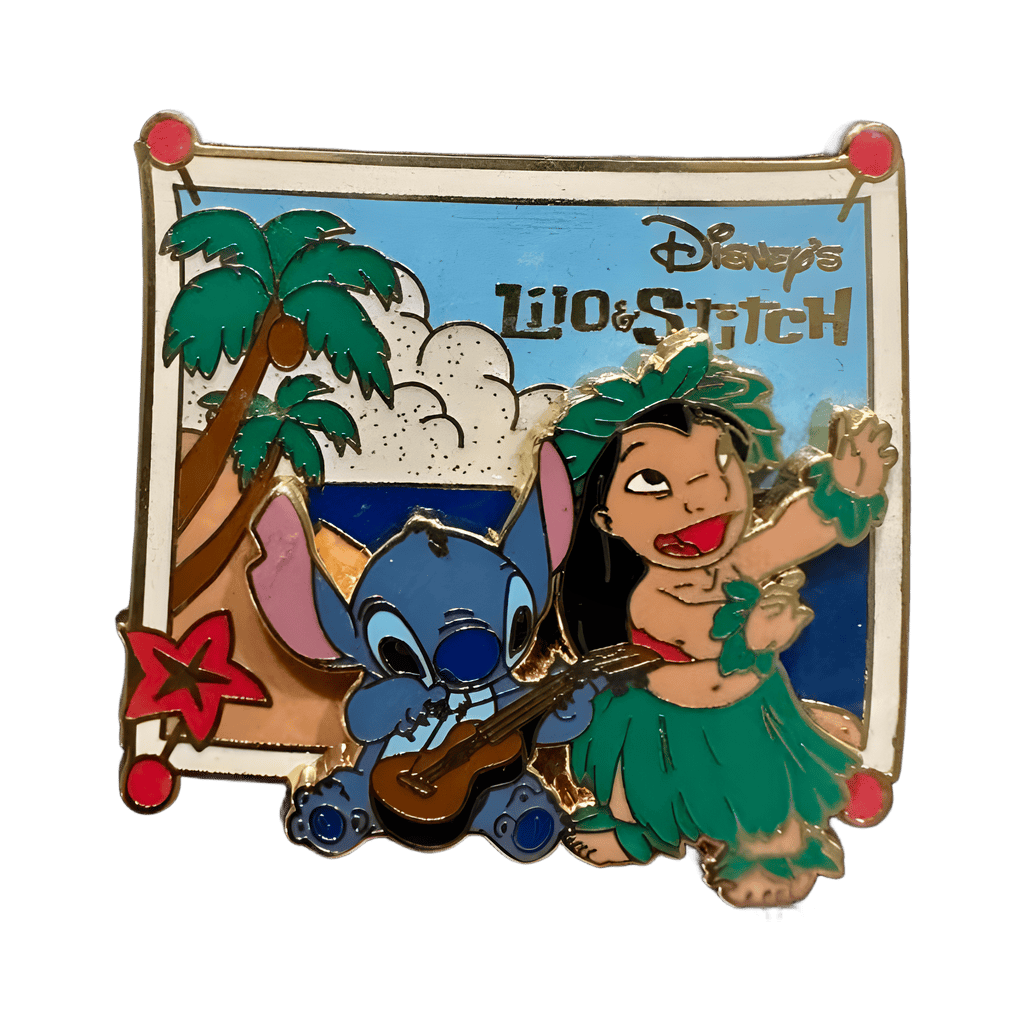 Snapshot Postcard - Lilo Hula and Stitch Ukulele Disney pin