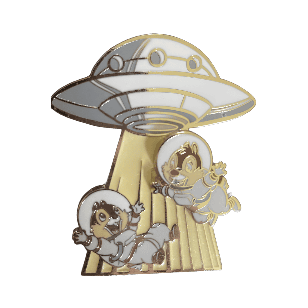 Chip ‘N’ Dale Space Adventures Gold Variant Disney pin