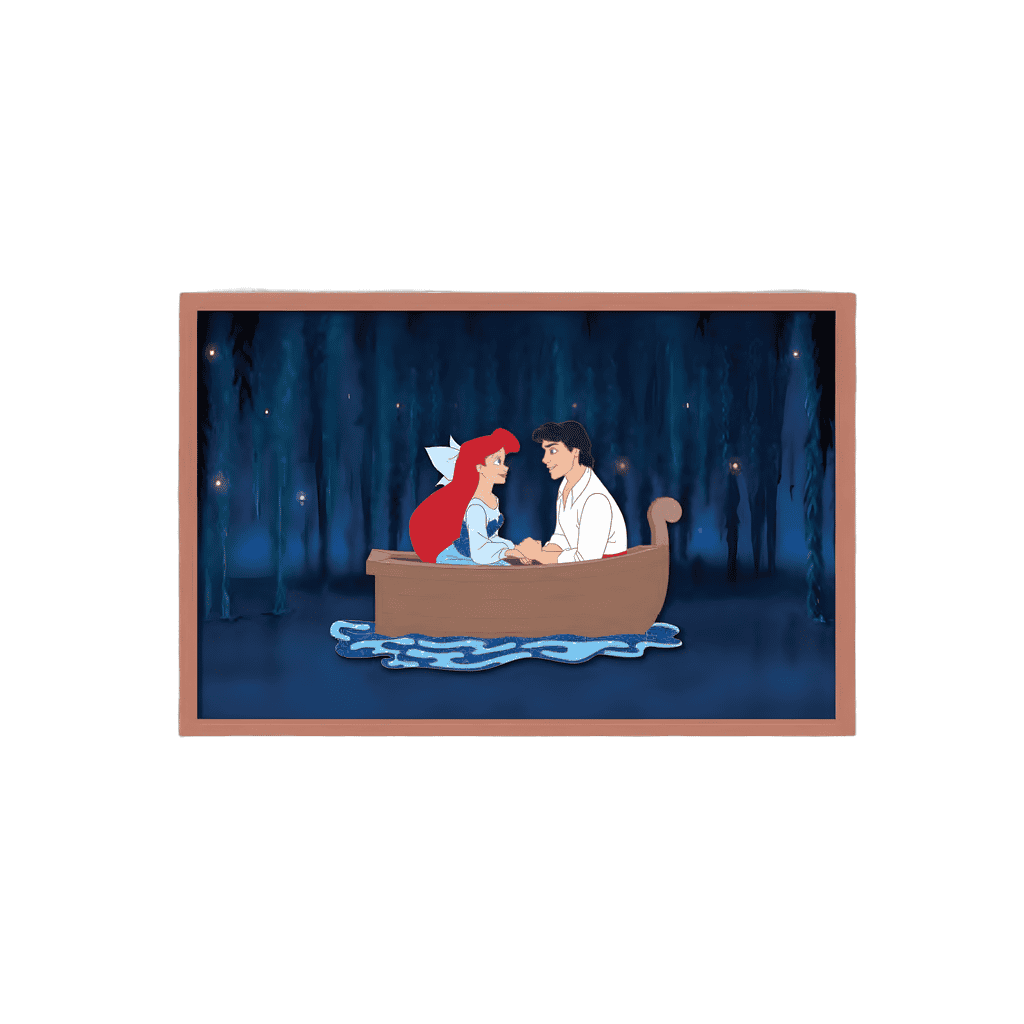 Ariel and Eric Framed Jumbo Disney pin