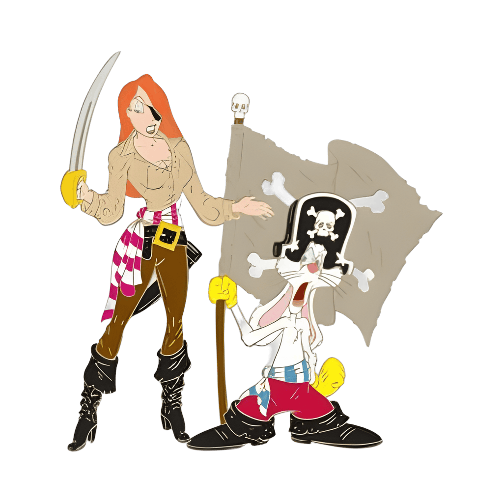 Pirate Jessica and Roger Rabbit Disney pin