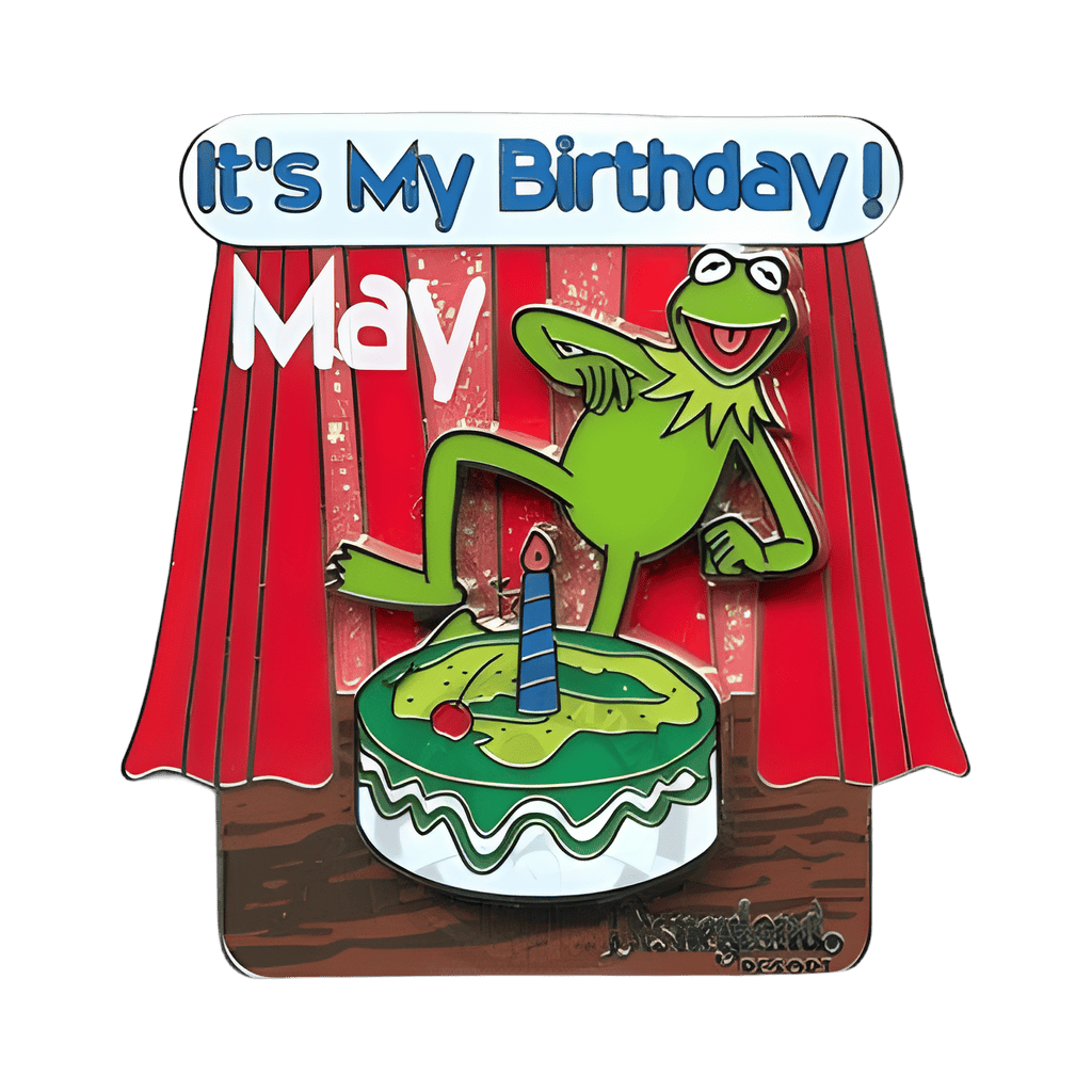 It's My Birthday May - Kermit the Frog Disney pin