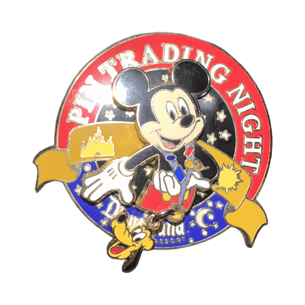 Mickey with Pluto Dangle Disney pin