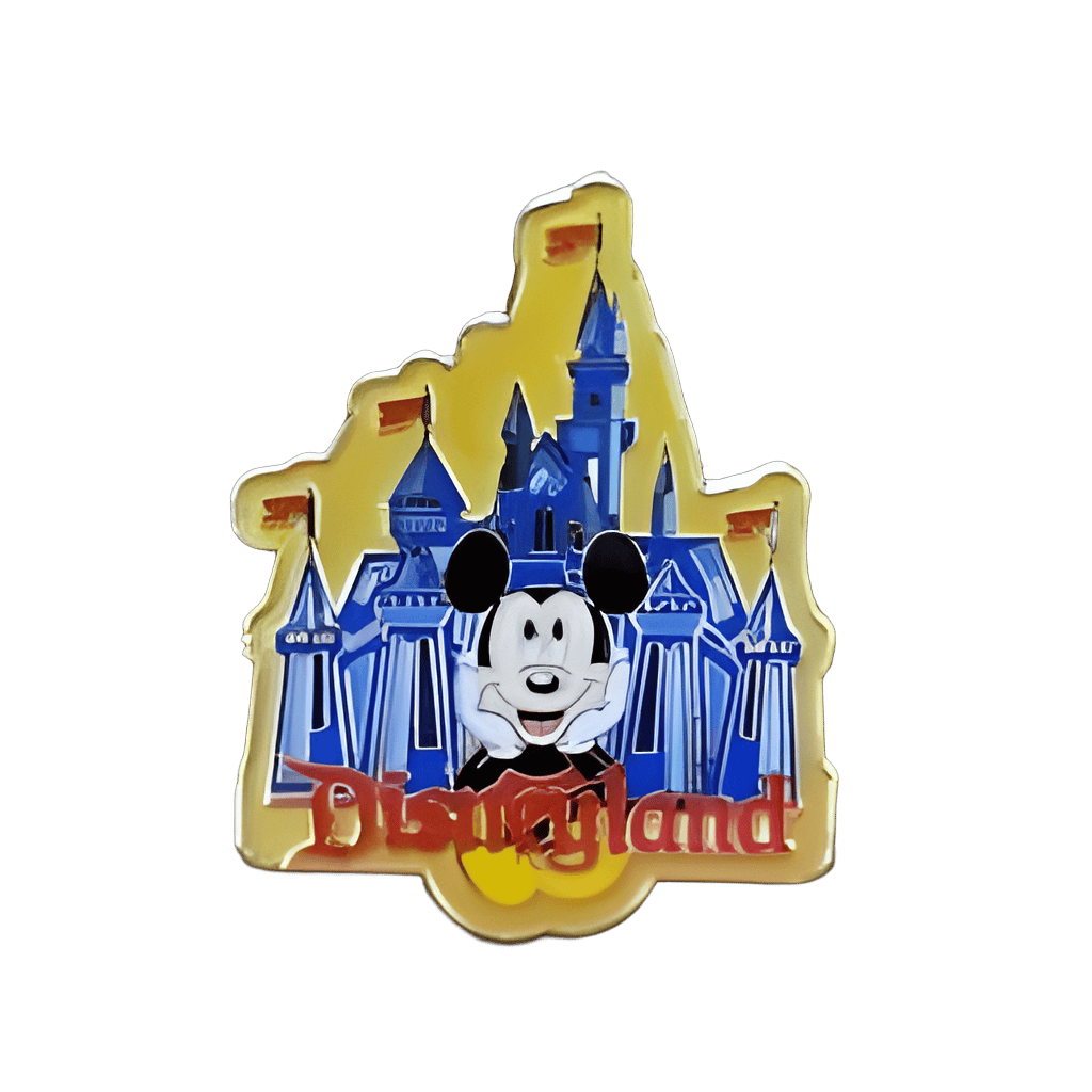 Disneyland Castle and Mickey Disney pin