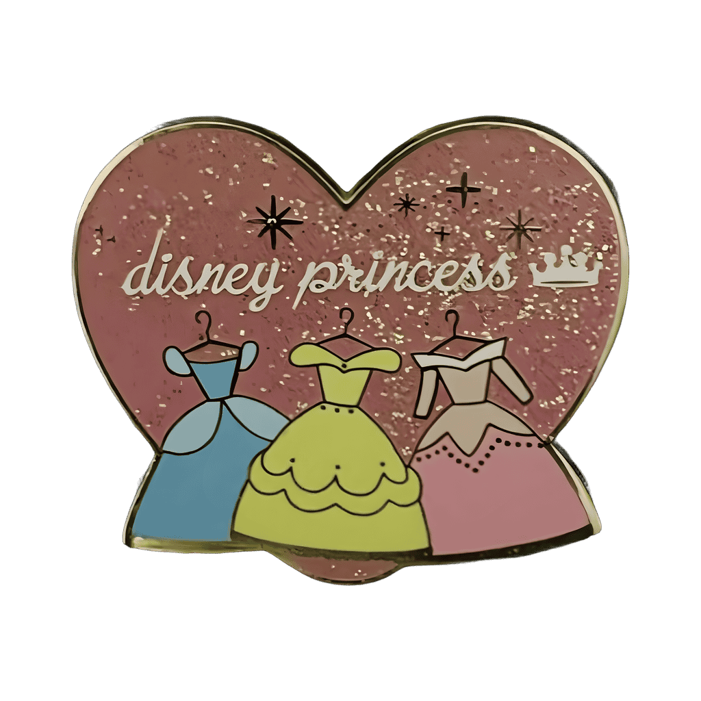 HKDL Disney Princess gown pin Disney pin