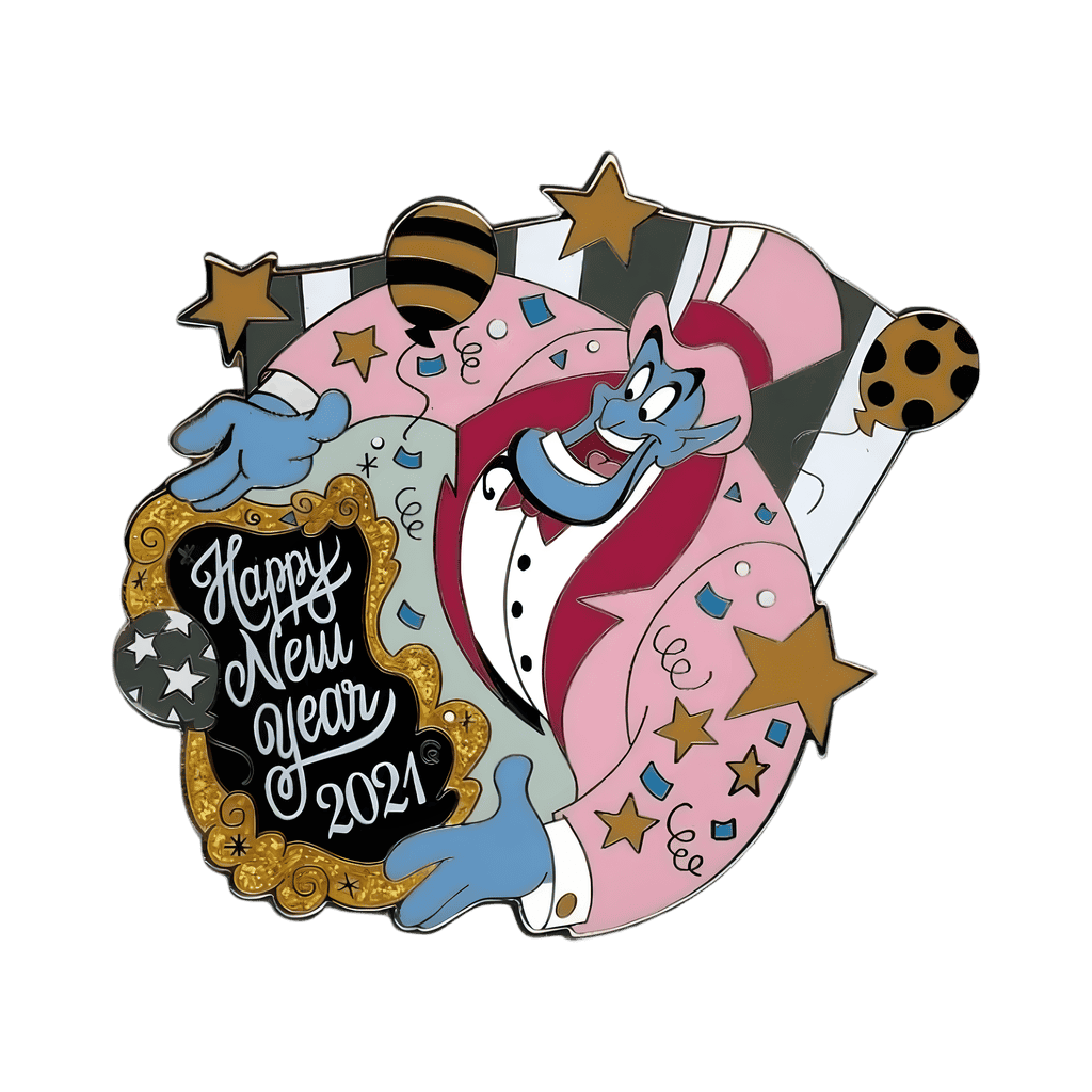 Happy New Year 2021 - Genie Disney pin