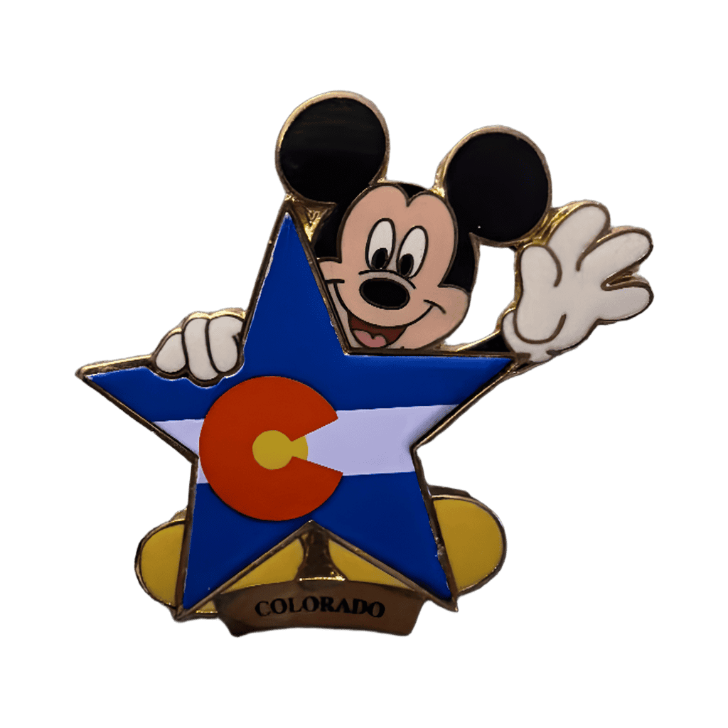 Disney Mickey Mouse Colorado state Disney pin