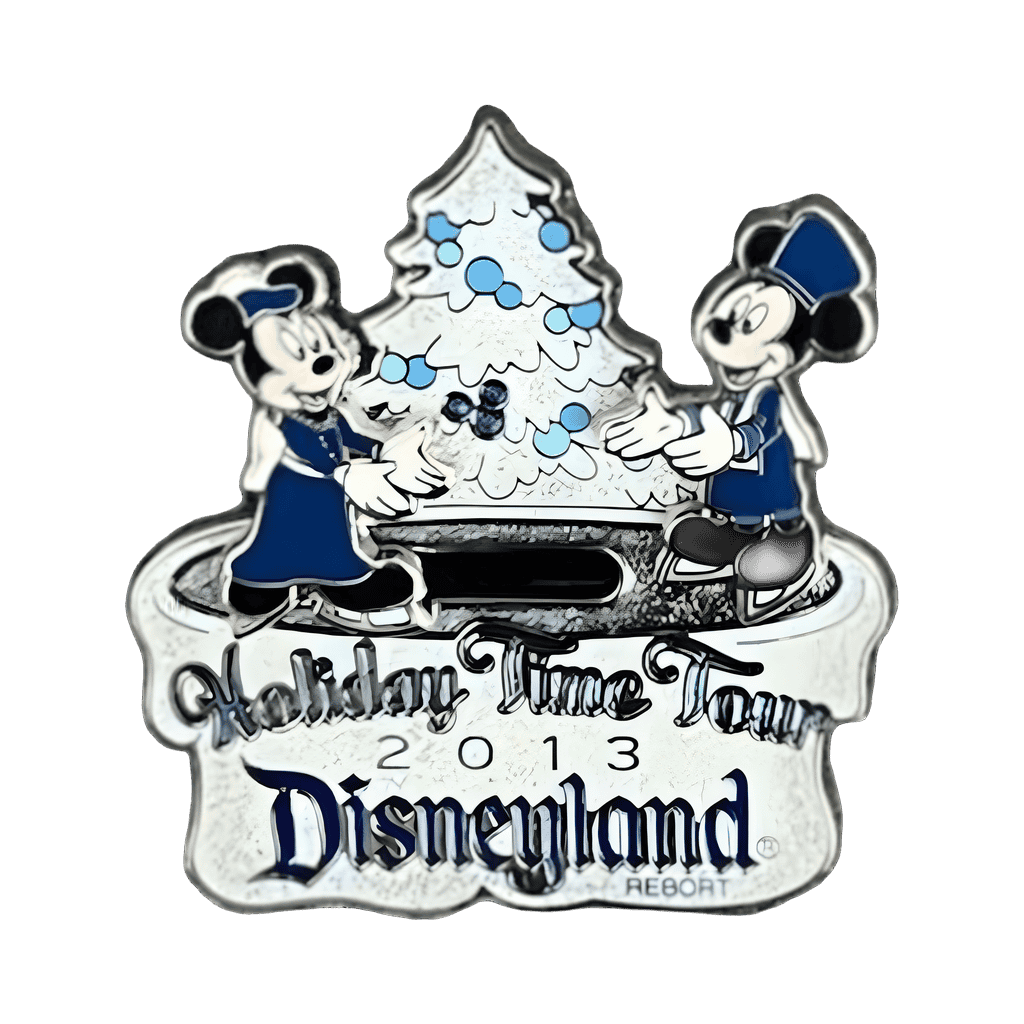 2013 - Mickey and Minnie Ice Skating Slider Disney pin