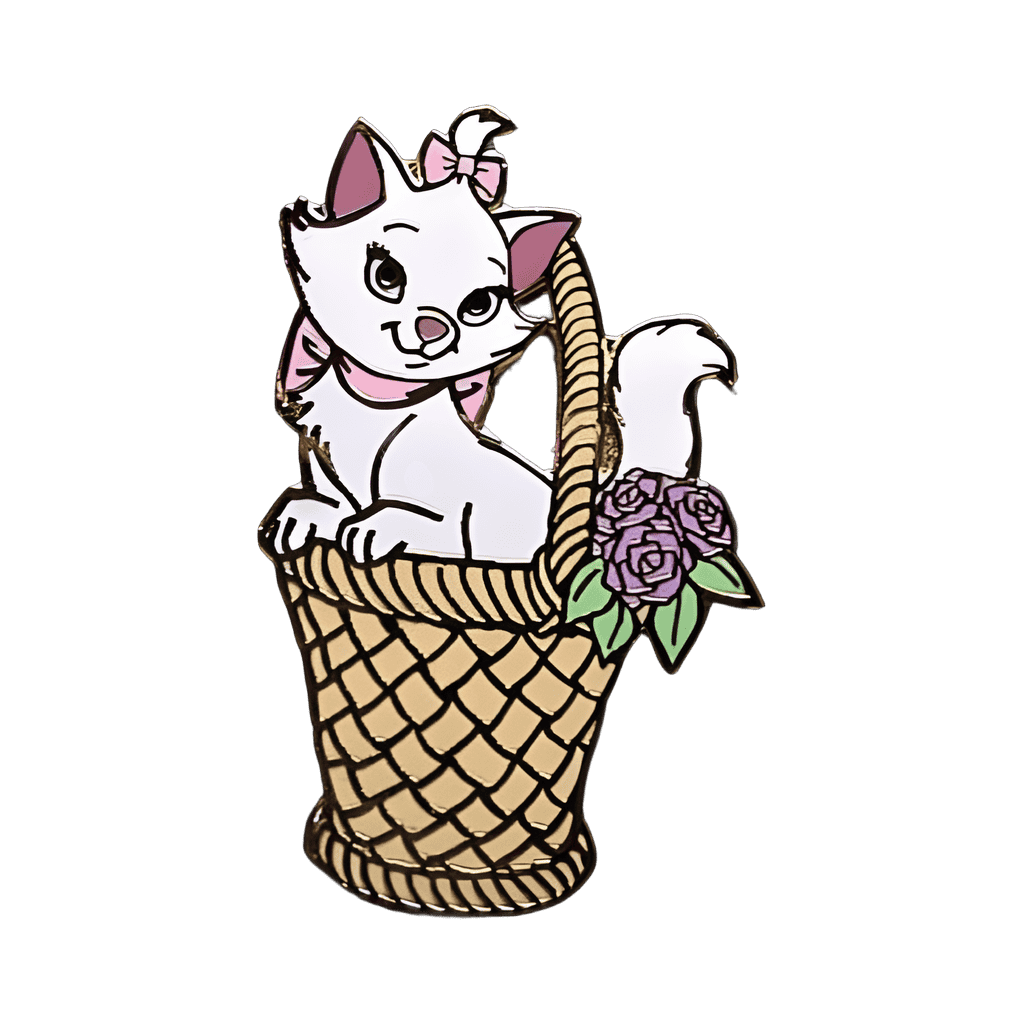 2004 Pets in Basket - Marie Disney pin