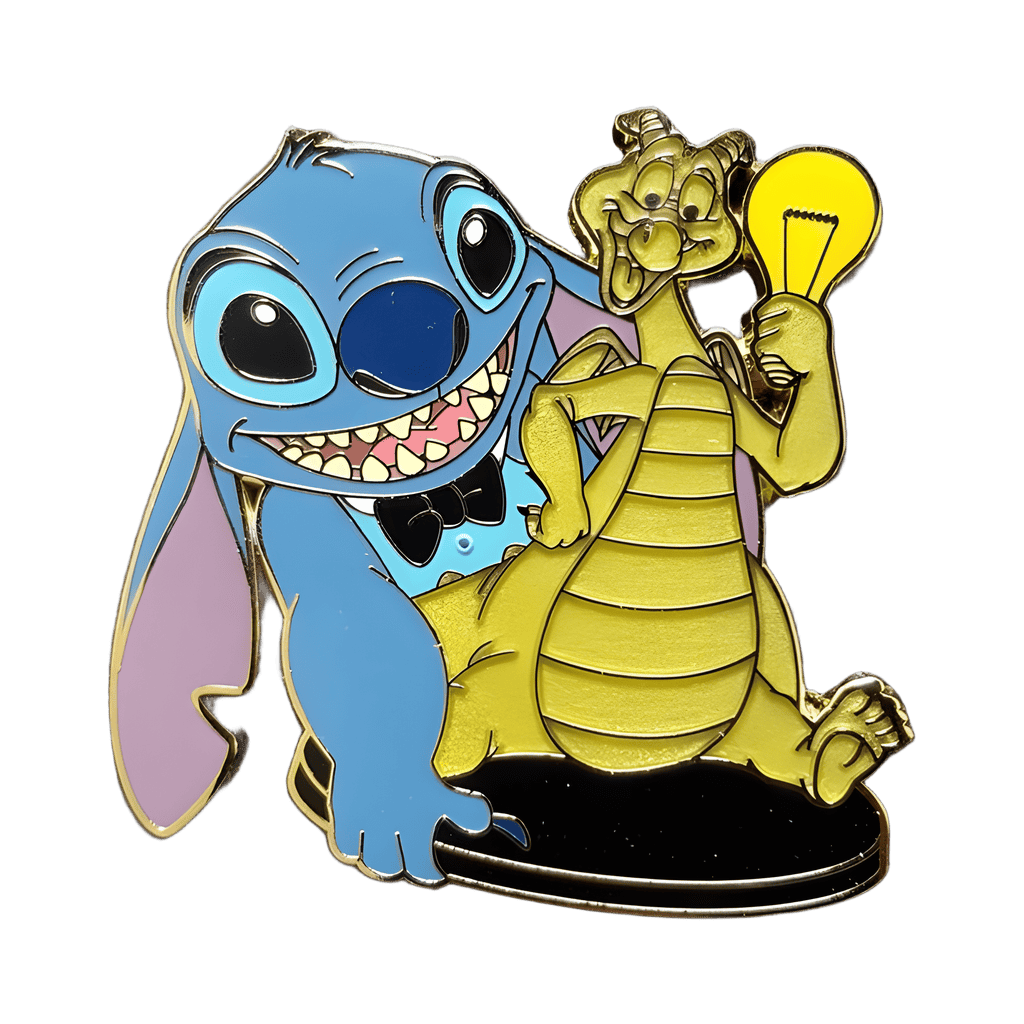 Stitch and Figment Disney pin