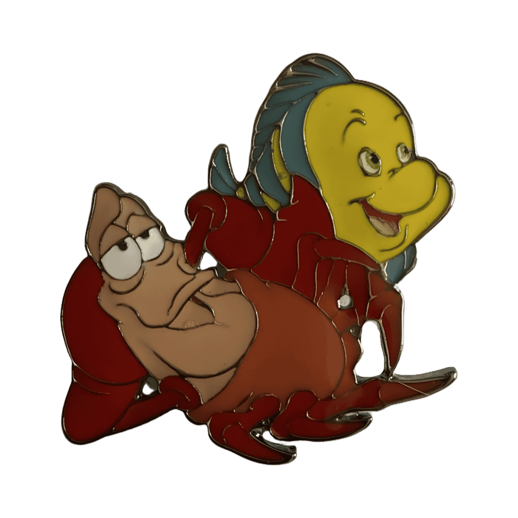 Sebastian and Flounder Disney pin