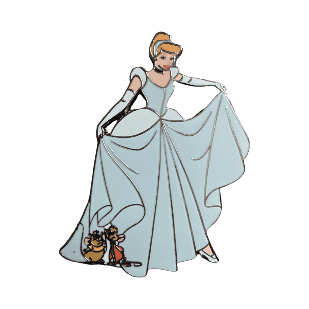 Cinderella with Jaques and Gus Gus Disney pin