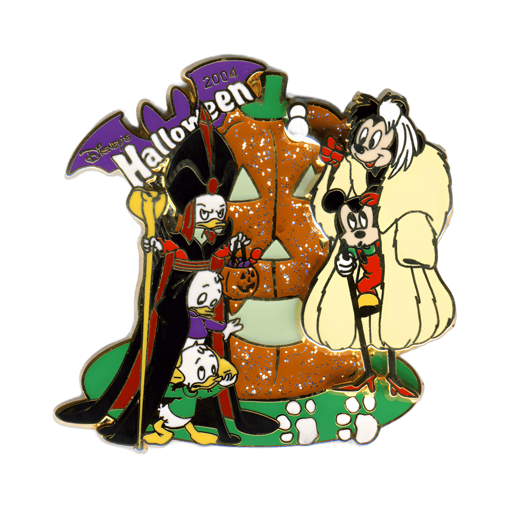 Huey, Dewey & Louie as Jafar and Morty & Ferdie as Cruella De Vil Disney pin