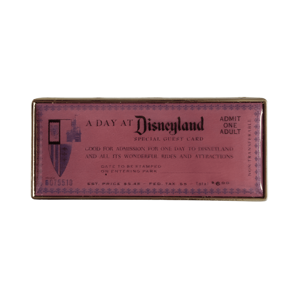 Adult Guest Ticket Disney pin