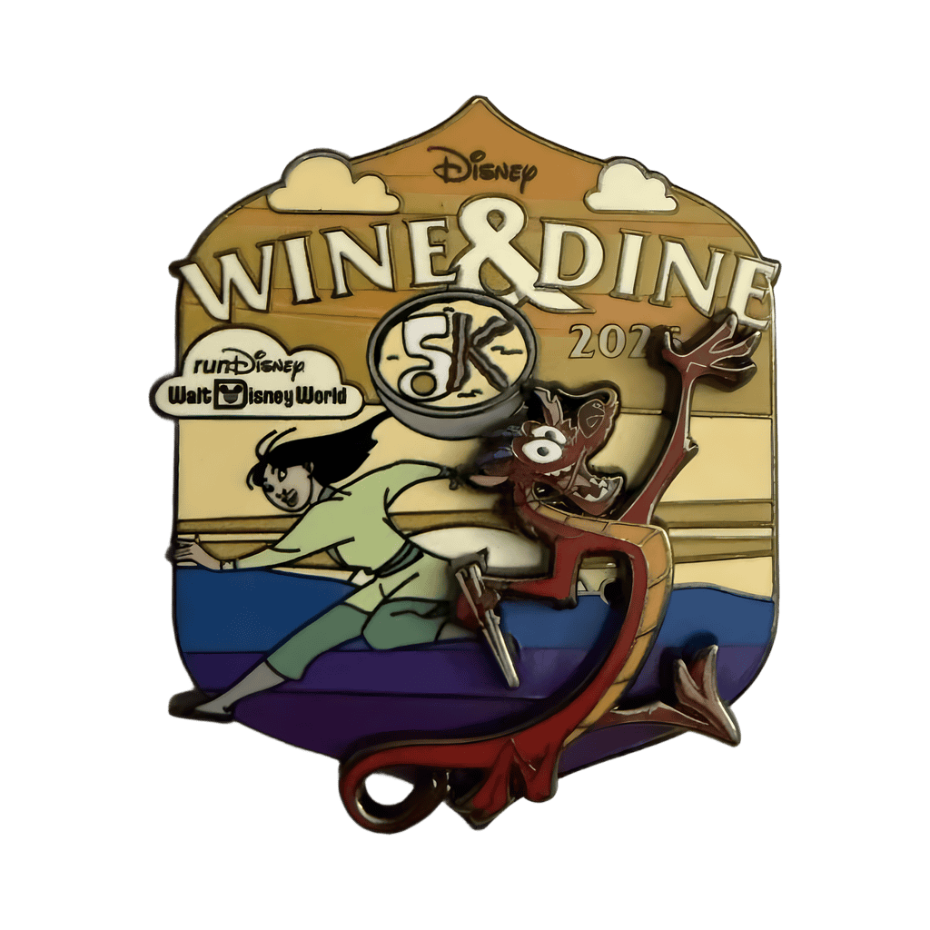 2025 Mushu 5K Disney pin