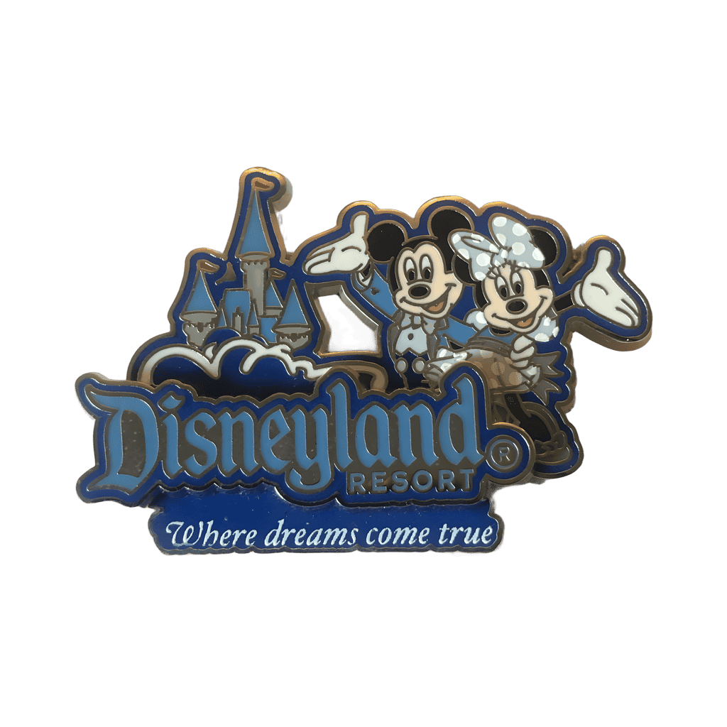 Mickey and Minnie with Castle Disney pin