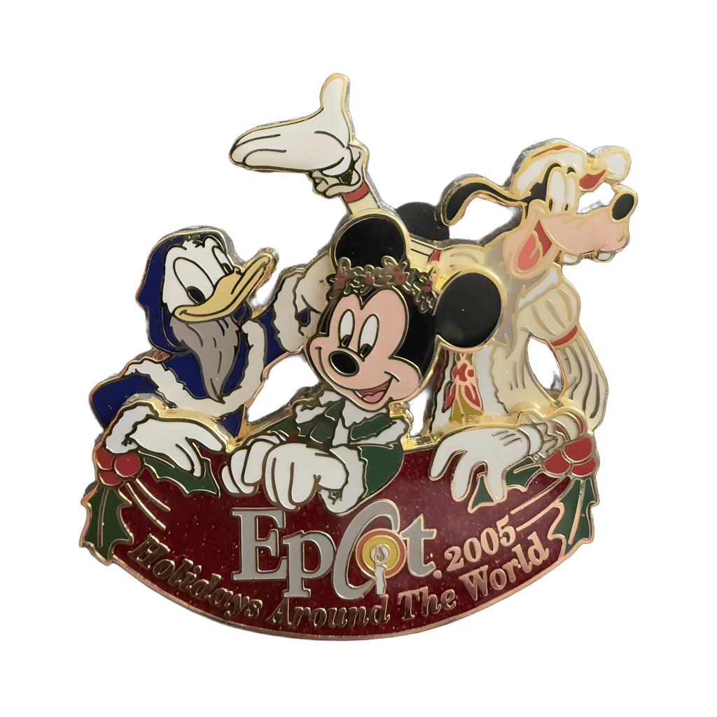 Donald, Mickey, Goofy w/ Banner Disney pin