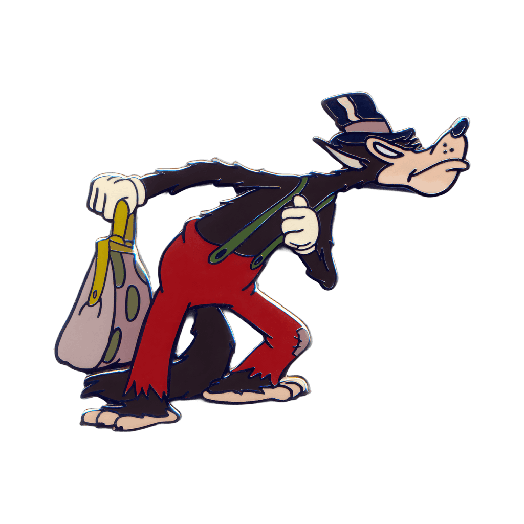 The Big Bad Wolf Carrying his Satchel Disney pin
