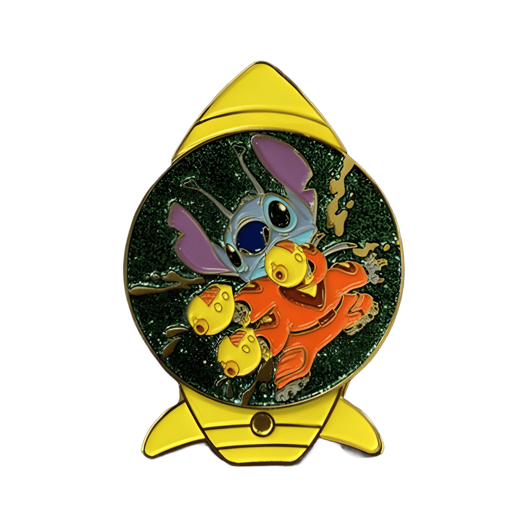 Experiment 626 in a Yellow Rocket Disney pin