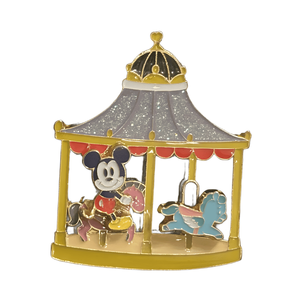 Mickey Mouse Glitter Carousel Slider Disney pin