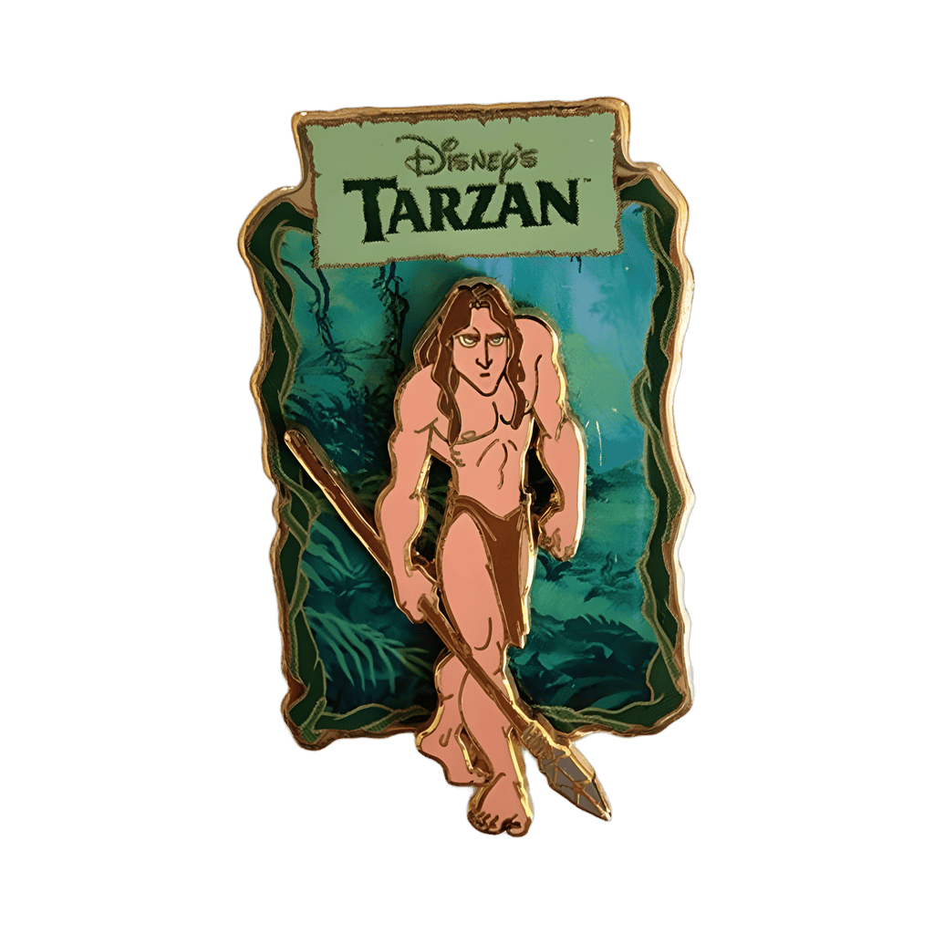 Tarzan Carrying a Spear Pin-on-Pin Disney pin