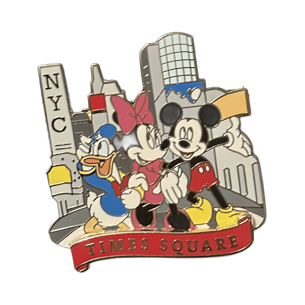 NYC Mickey Minnie Donald Times Square Disney pin