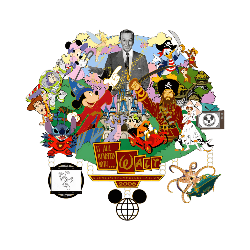 It All Started with Walt Super Jumbo Pin Disney pin