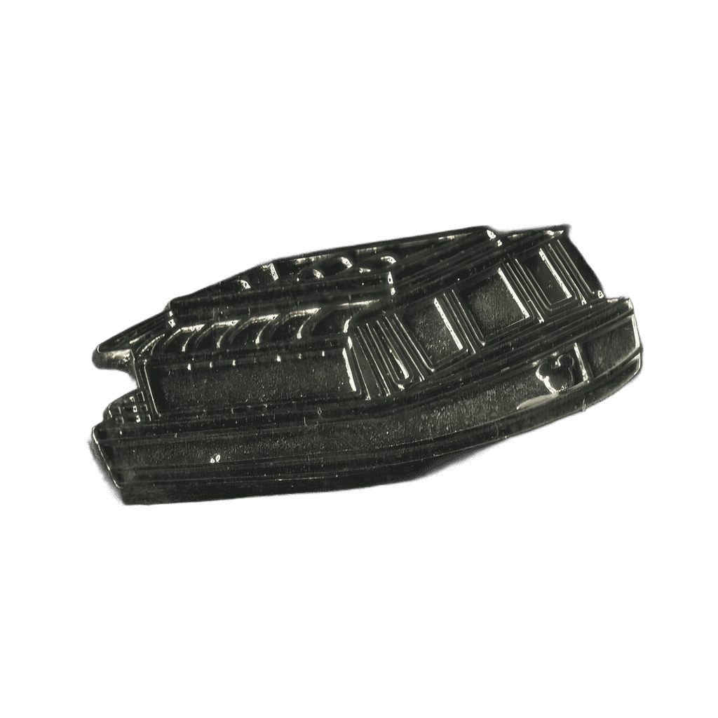 Silver boat Disney pin