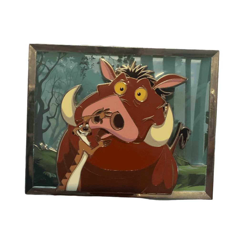 Timon and Pumbaa Stained Glass Disney pin