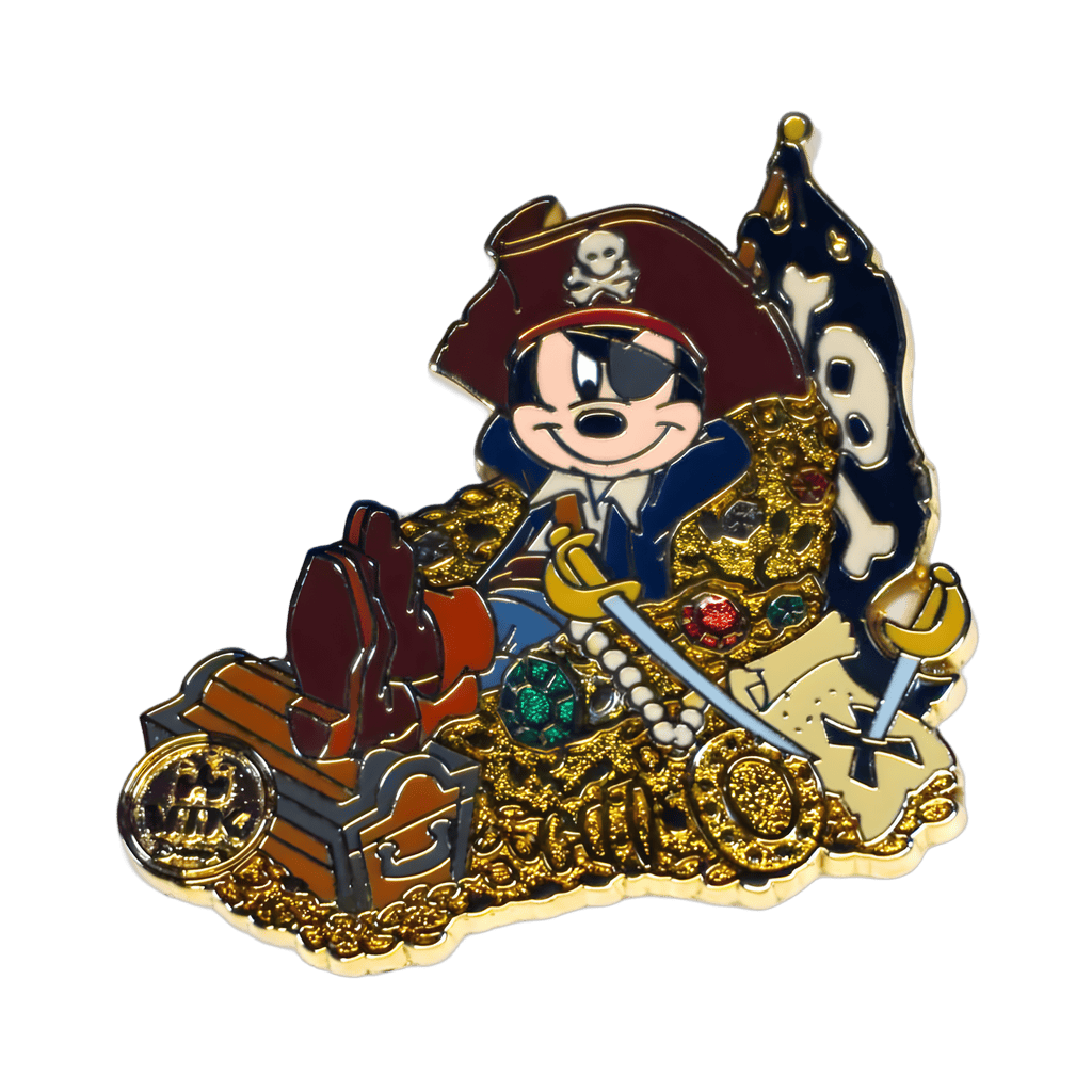 Pirate Mickey on Treasure Disney pin