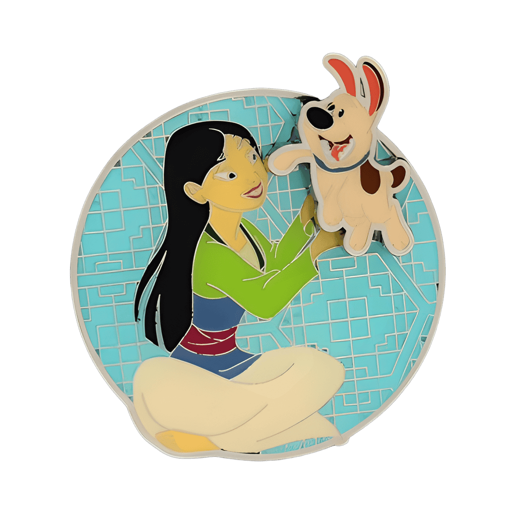 Mulan and Little Brother Disney pin