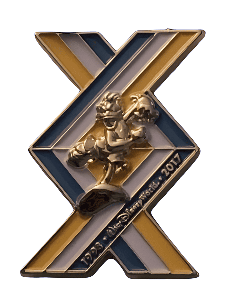 20th Anniversary Half Marathon Medal - Donald Disney pin