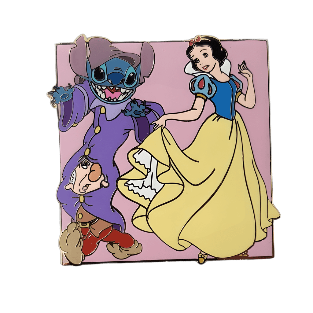 Stitch and Snow White Dancing Disney pin