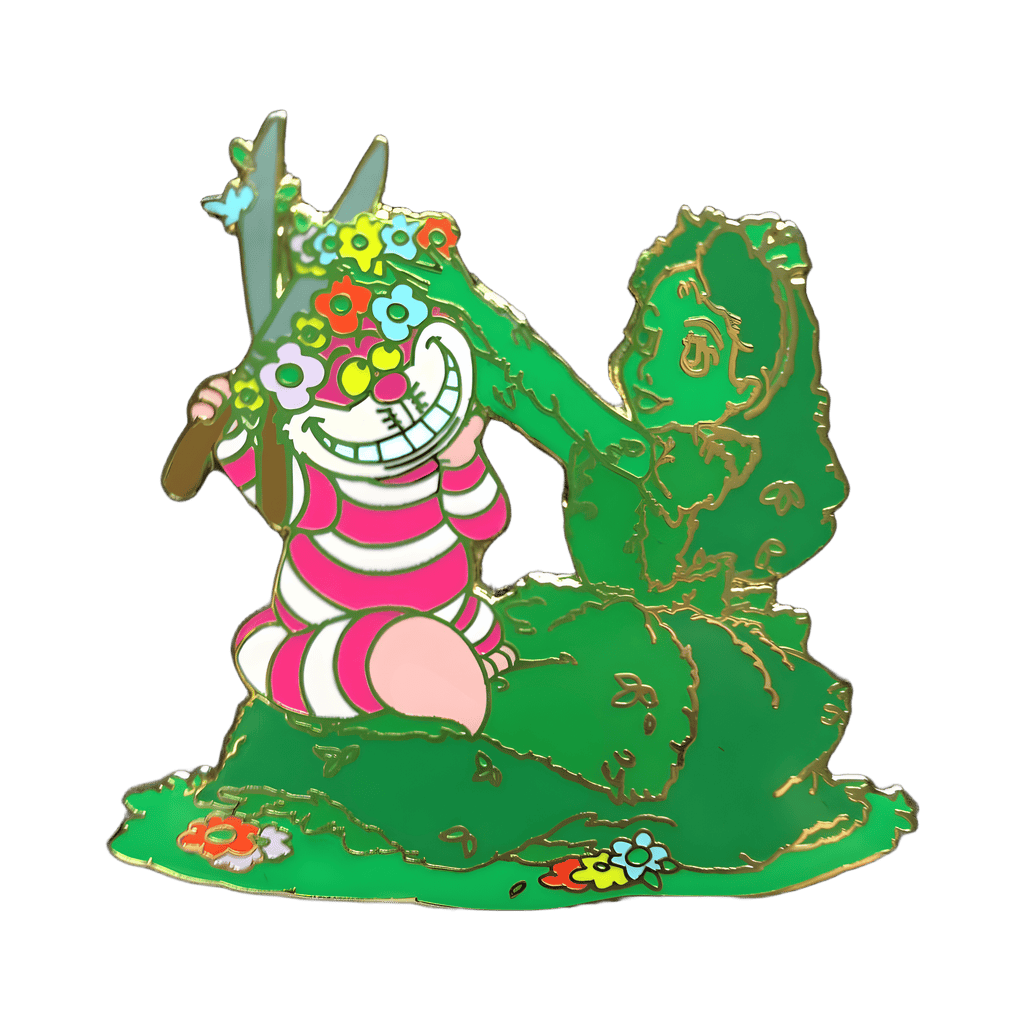 Cheshire Cat Topiary Alice Disney pin