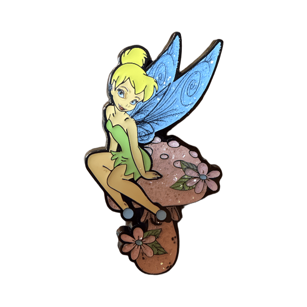 Tink on mushroom Disney pin